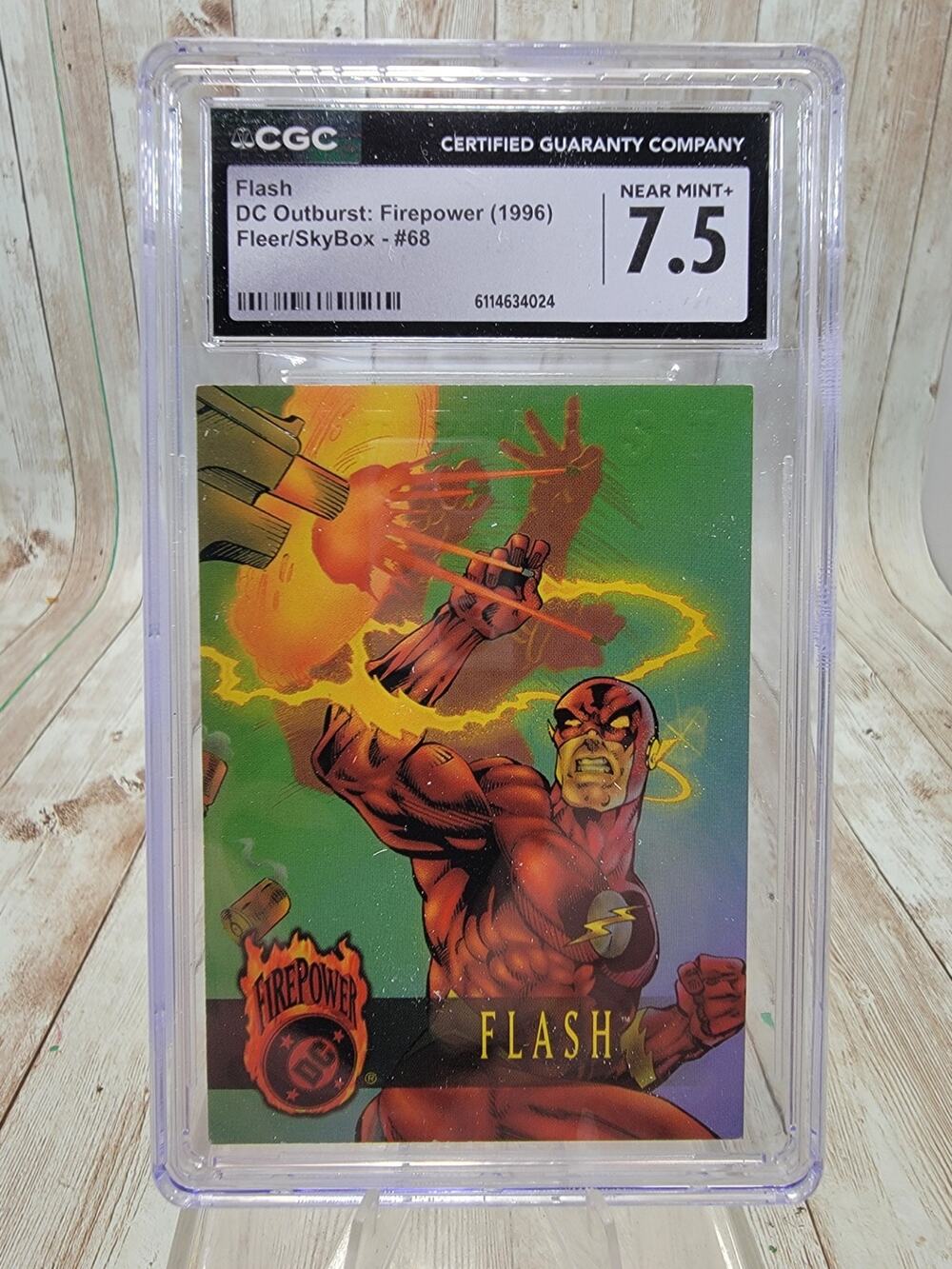 1996 SkyBox DC Outburst: Firepower #68 Flash CGC 7.5